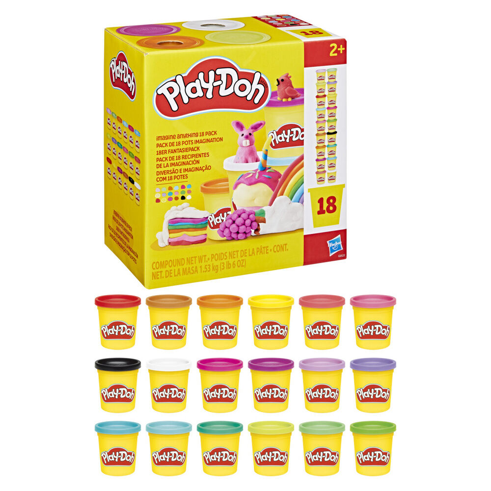 Play-Doh Set 18 Vasetti di Pasta Modellabile - Nerdscape