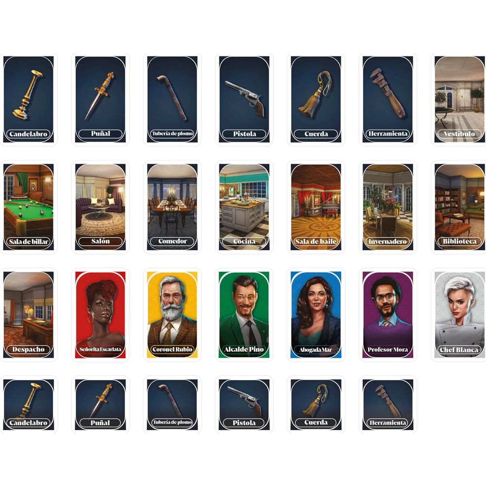 Spanish Grab & GO! Cluedo game