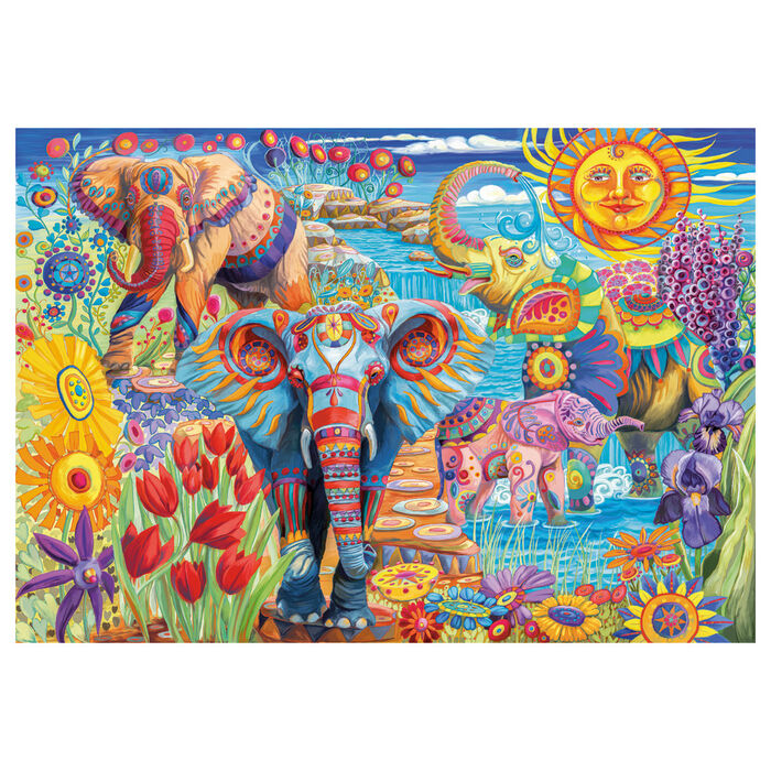 Elephants Carnival puzzle 500pcs