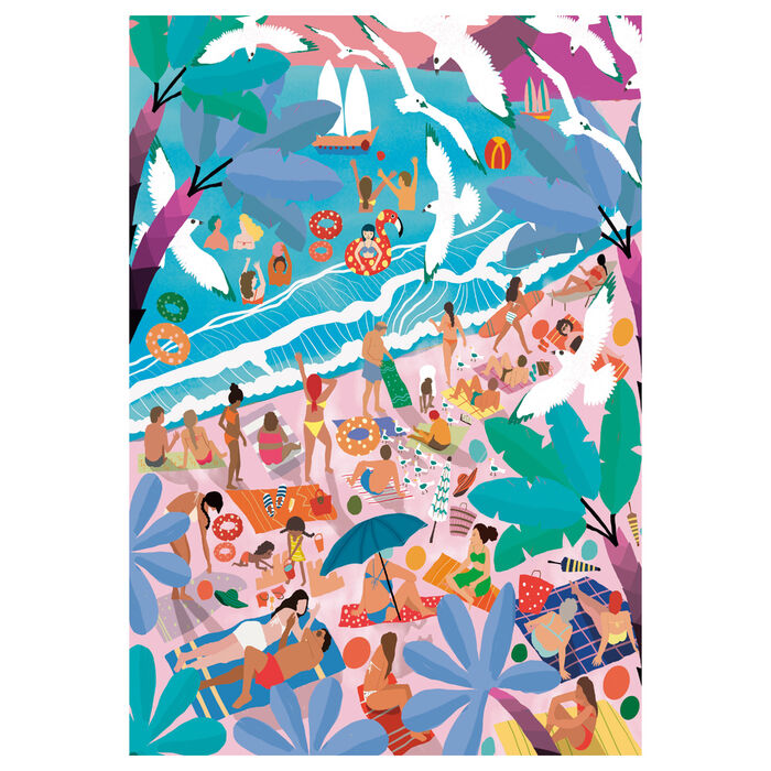 Puzzle « Dimanche à la plage » 1000 pièces