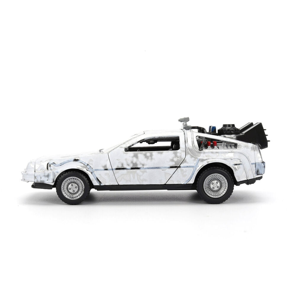 Back to the Future 40th Anniversary Time Machine Ice Effect Dlorean replica