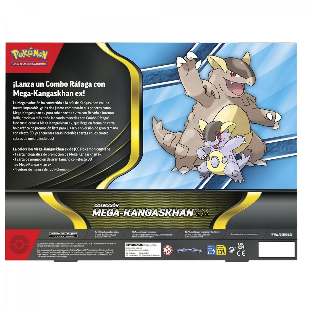 Spanish Pokemon Mega-Kangaskhan Ex Collectible card game blister