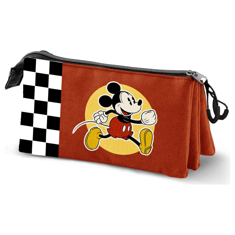 Disney Mickey Racing triple pencil case