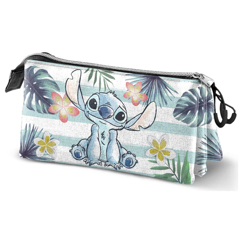 Disney Stitch Ocean triple pencil case