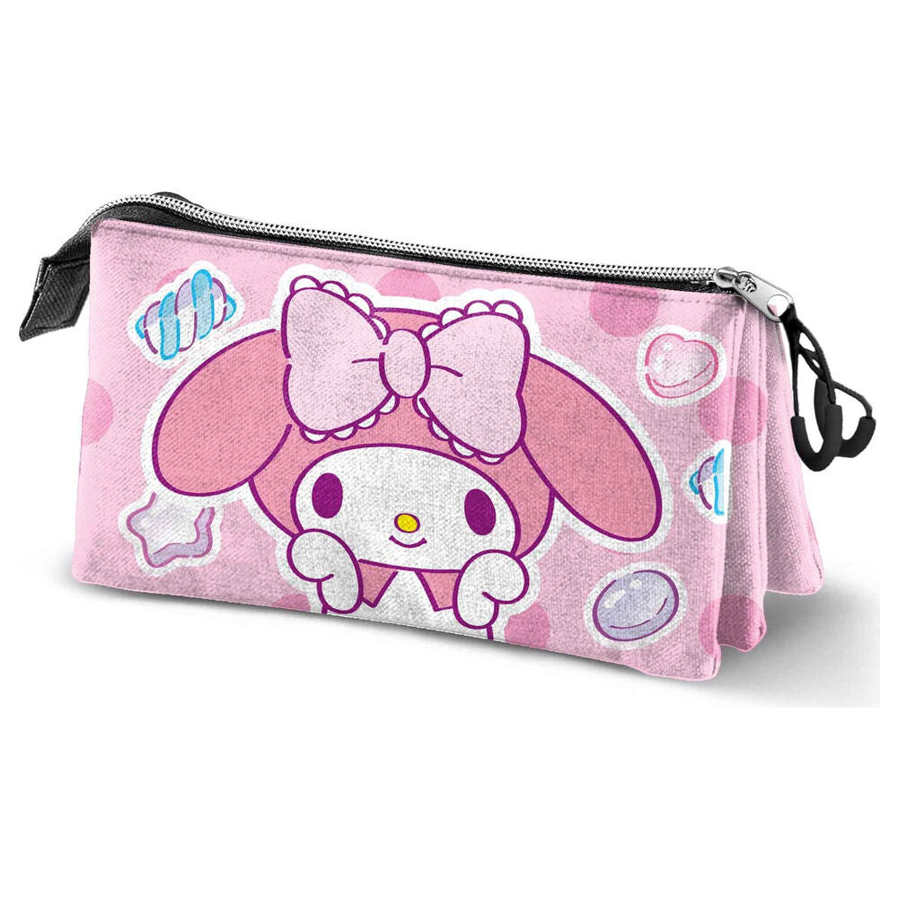 Trousse triple Hello Kitty My Melody Sweets