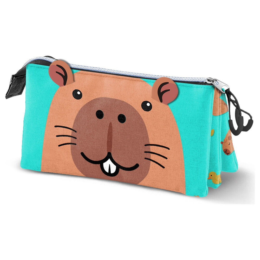 Oh mon Pop! Trousse triple Capybara