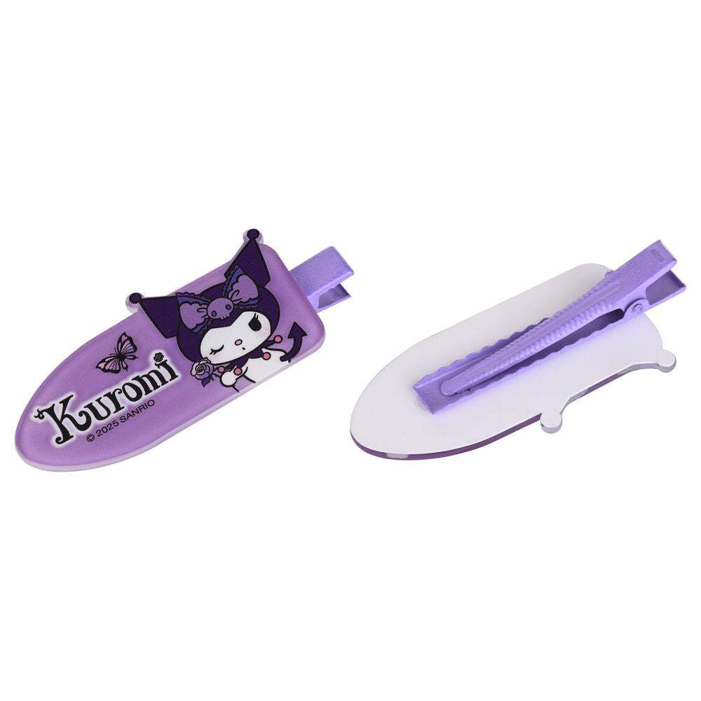 Fermaglio capelli viola Kuromi Sanrio, accessorio kawaii Nerdscape