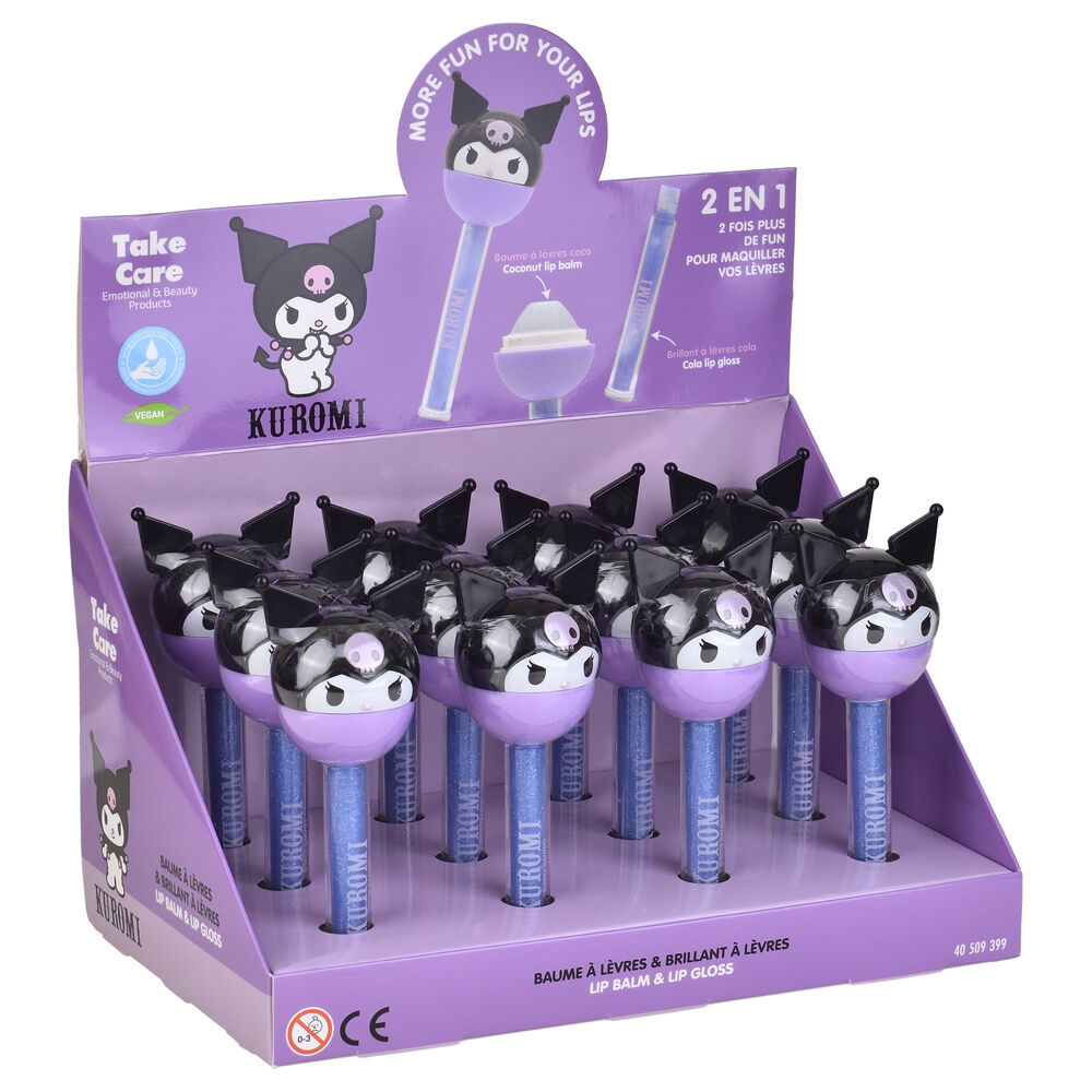 Hello Kitty Kuromi Lip balm + gloss