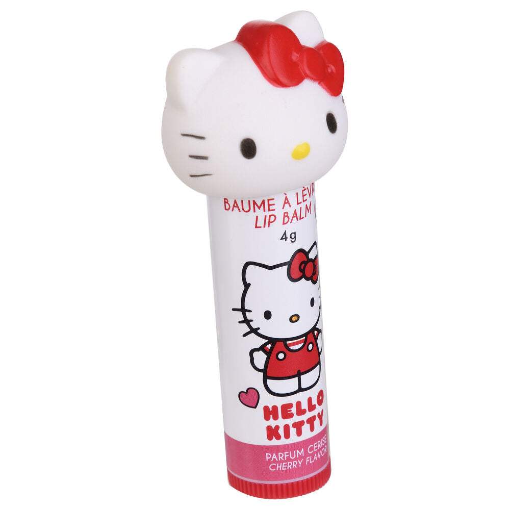 Balsamo labbra Hello Kitty profumo ciliegia, design kawaii, prodotto Nerdscape