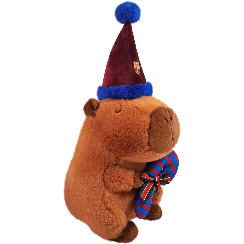 FC Barcelona capibara teddy santa hat 35cm - Nerdscape