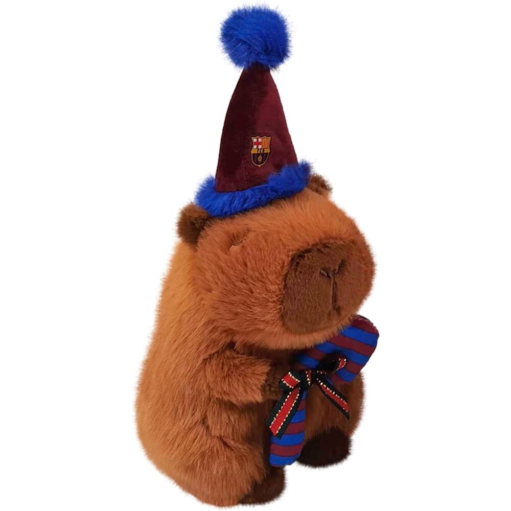 FC Barcelona capibara teddy santa hat 20cm - Nerdscape