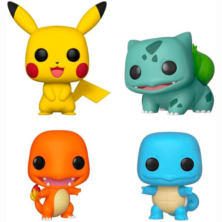 POP pack 4 Pokemon Starters Exclusive figures