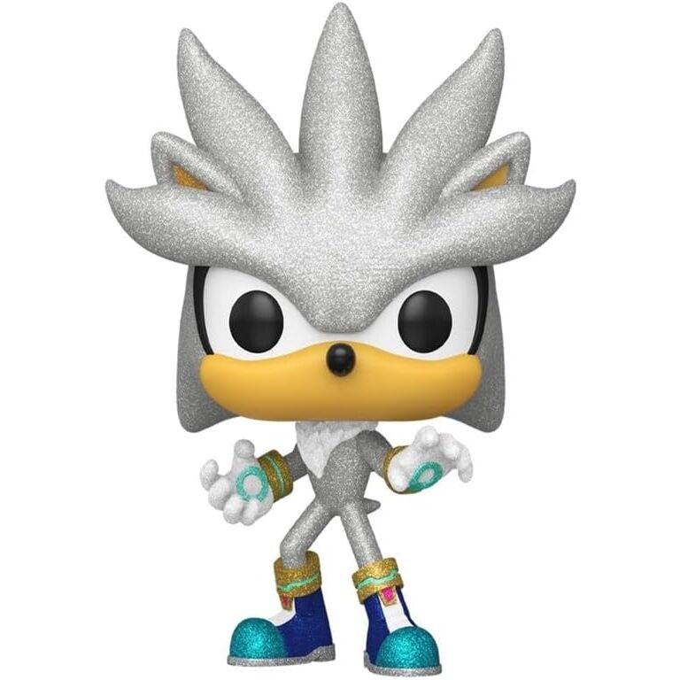 Funko Pop! Sonic The Hedgehog Silver - Figura da Collezione Vinyl Nerdscape