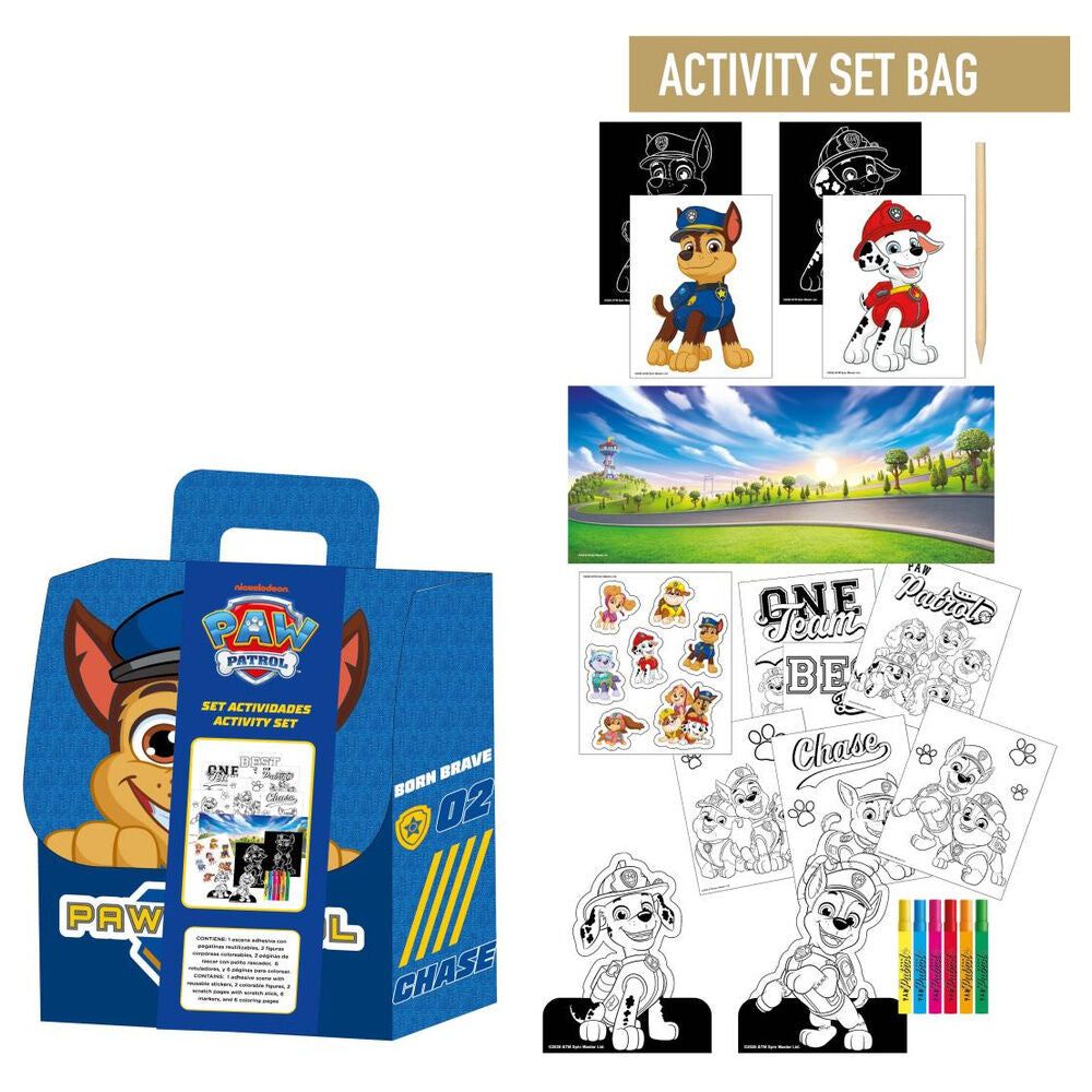 Paw Patrol Coloring backpack set