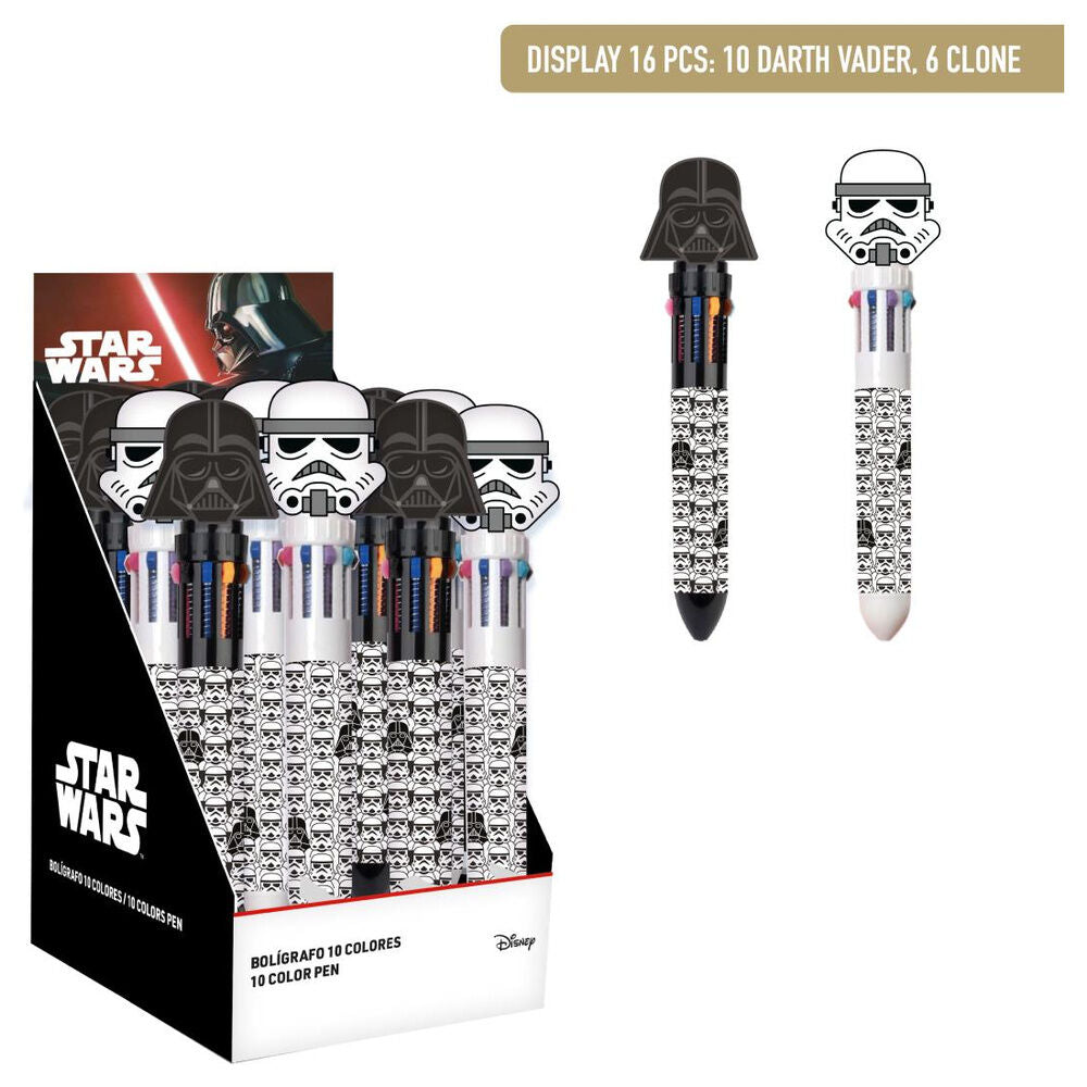 Star Wars assorted coloured pen