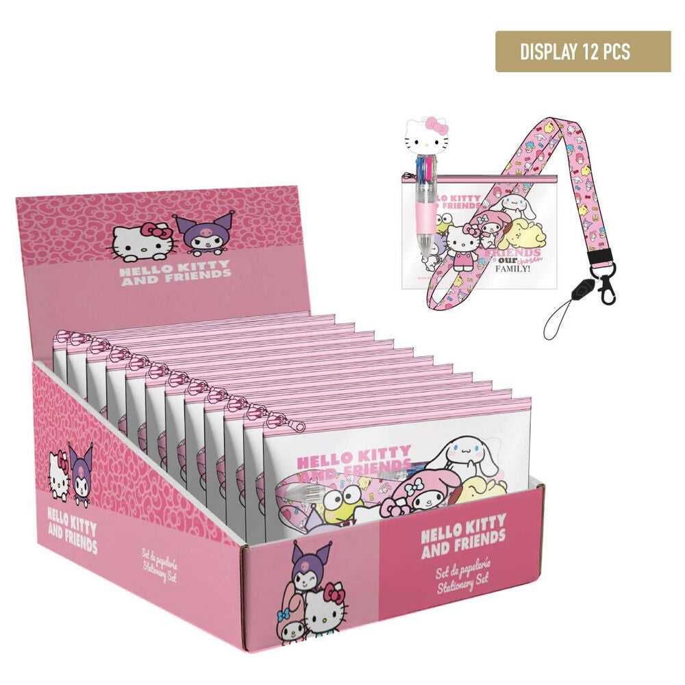 Ensemble de papeterie Hello Kitty et ses amis