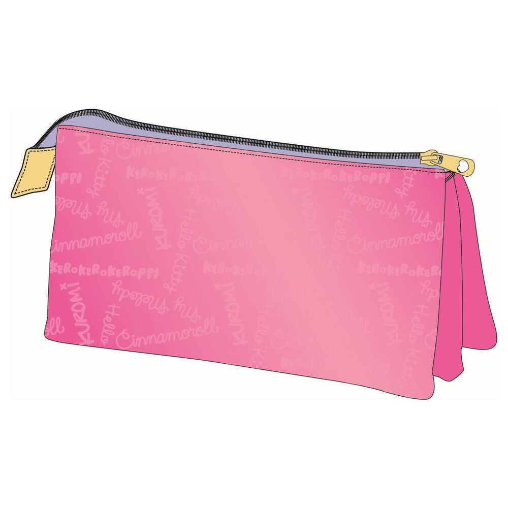 Trousse triple Hello Kitty et ses amis
