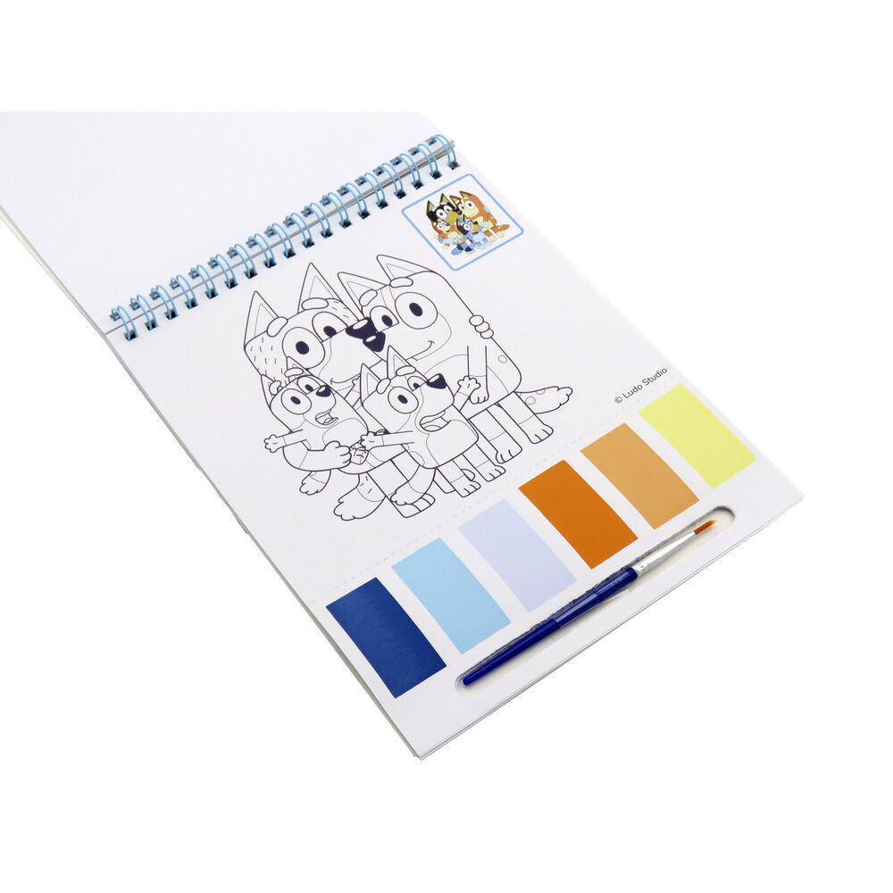 Bluey Watercolor coloring book