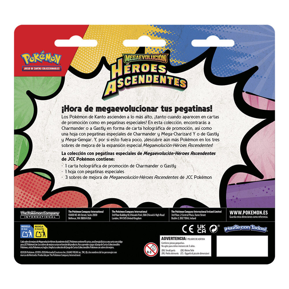 Spanish Pokemon Ascended Heroes Tech Sticker Collection Trading Card game assorted