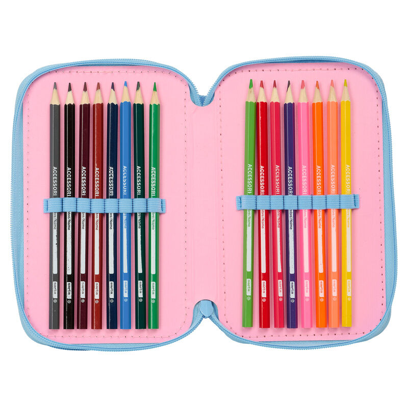 Trousse triple Disney Stitch Bright 37 pièces