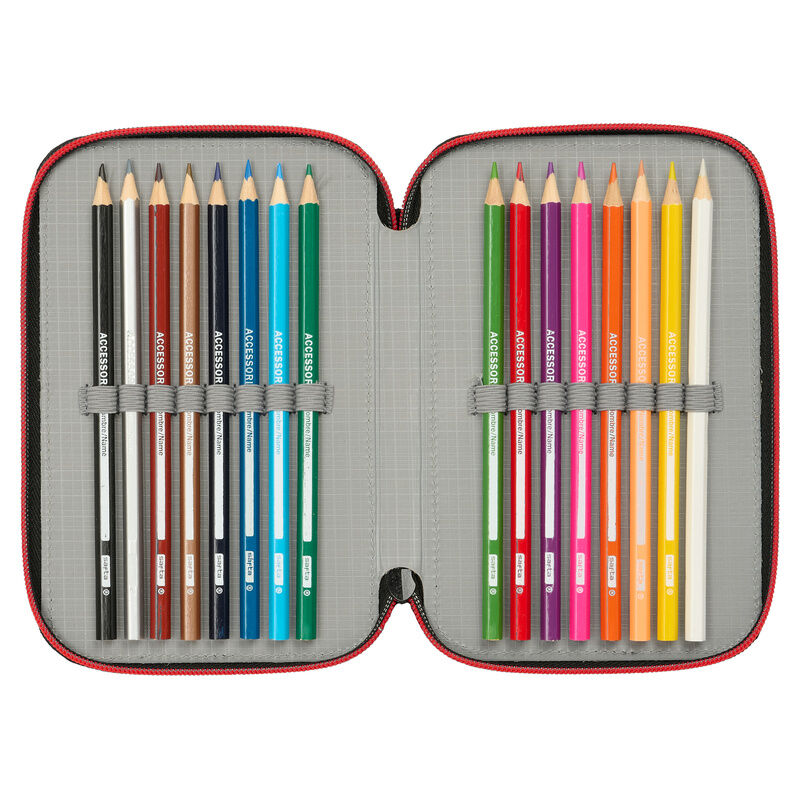 Marvel Spiderman Miles Morales triple pencil case 37pcs