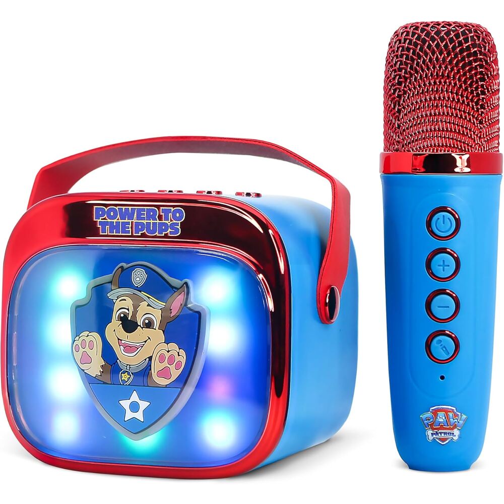 Haut-parleur et microphone karaoké LED Pat' Patrouille