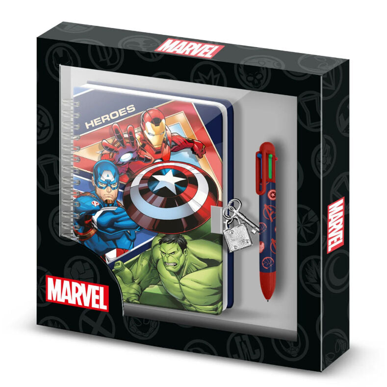 Journal Marvel Avengers + stylo