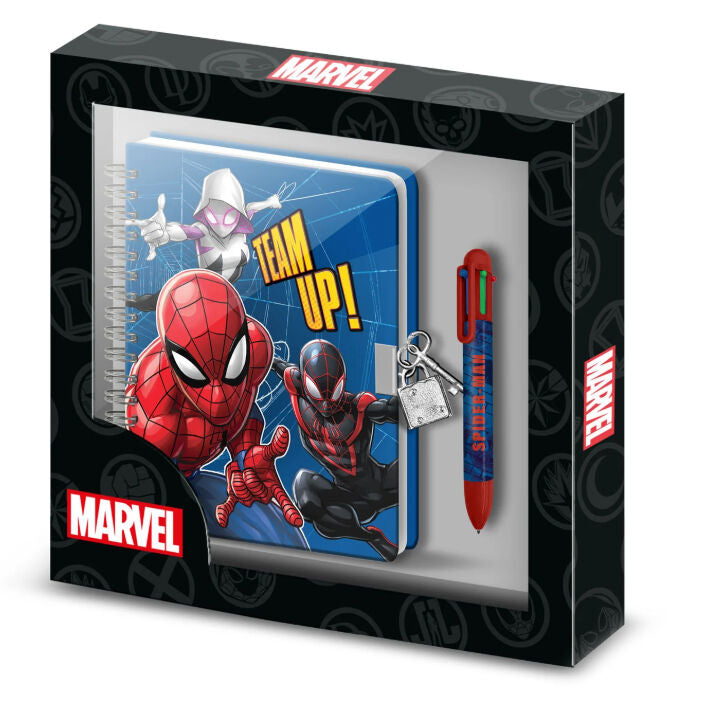 Journal intime Marvel Spiderman + stylo