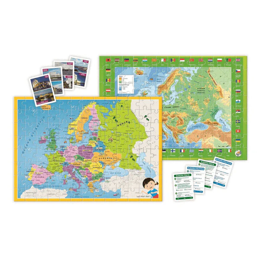 Geo Map Discover Europe in Spanish Nerdscape