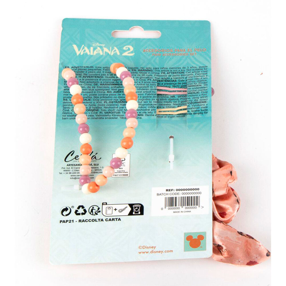 Ensemble d'accessoires de beauté Disney Vaiana Moana