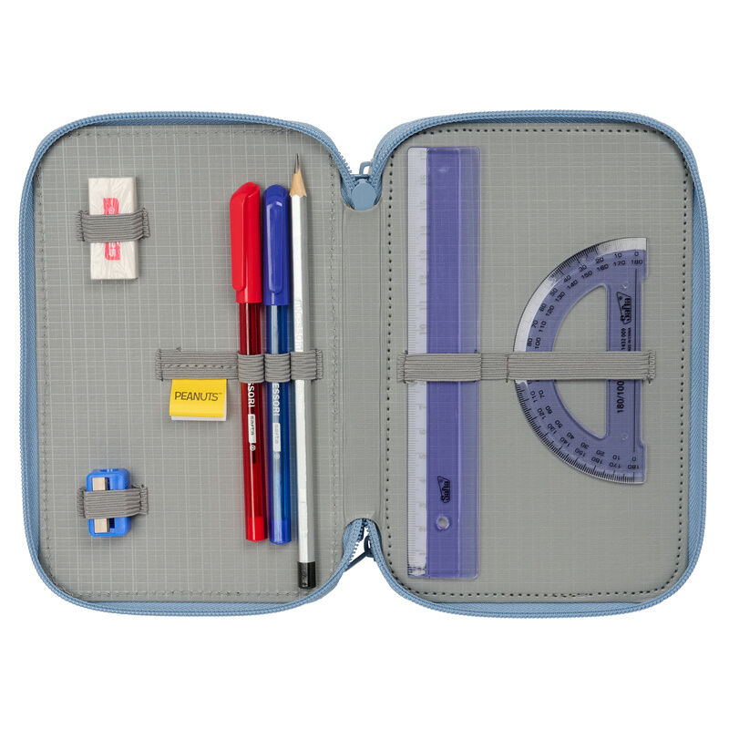 Trousse triple Snoopy Peanuts (37 pièces)