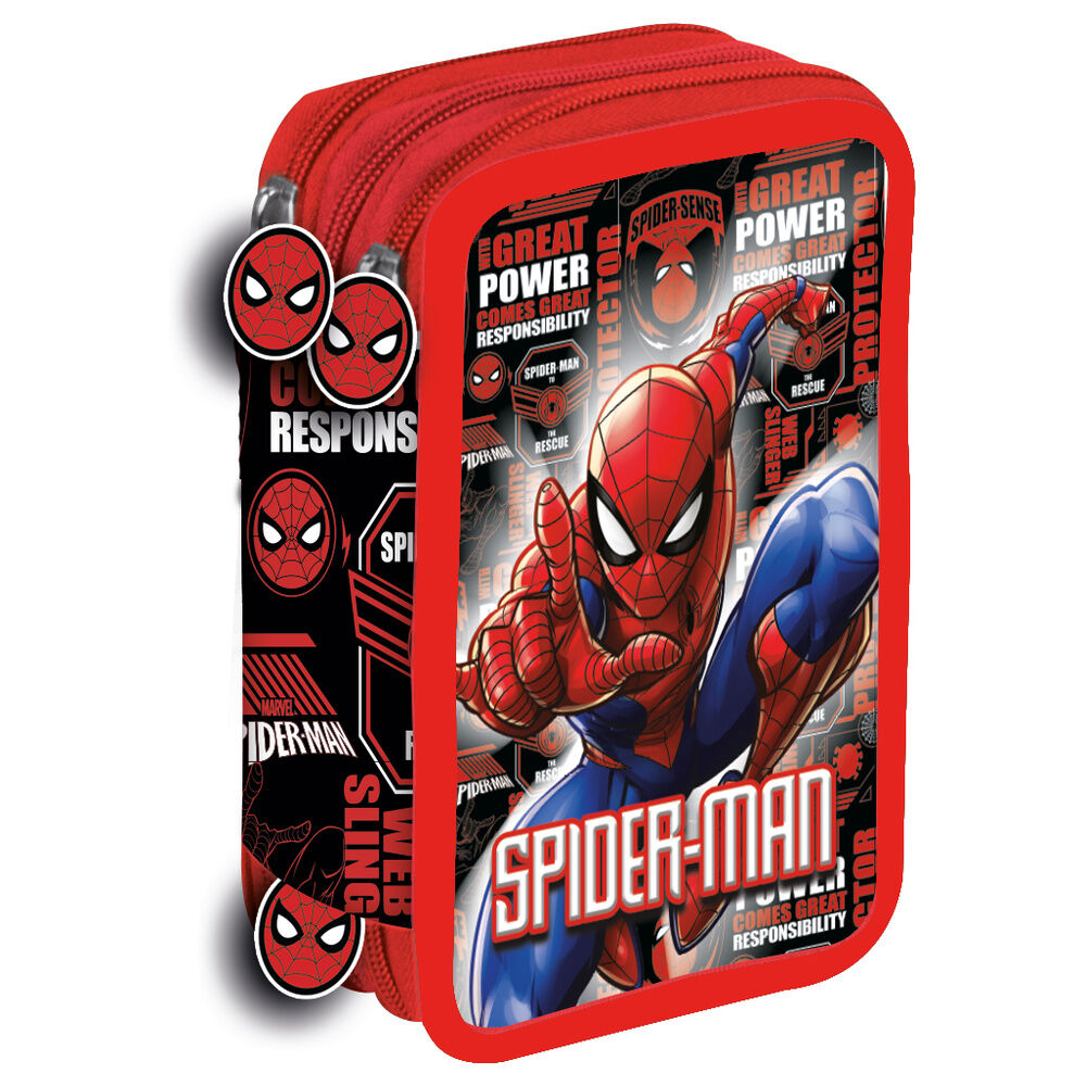 Marvel Spiderman Hero triple pencil case