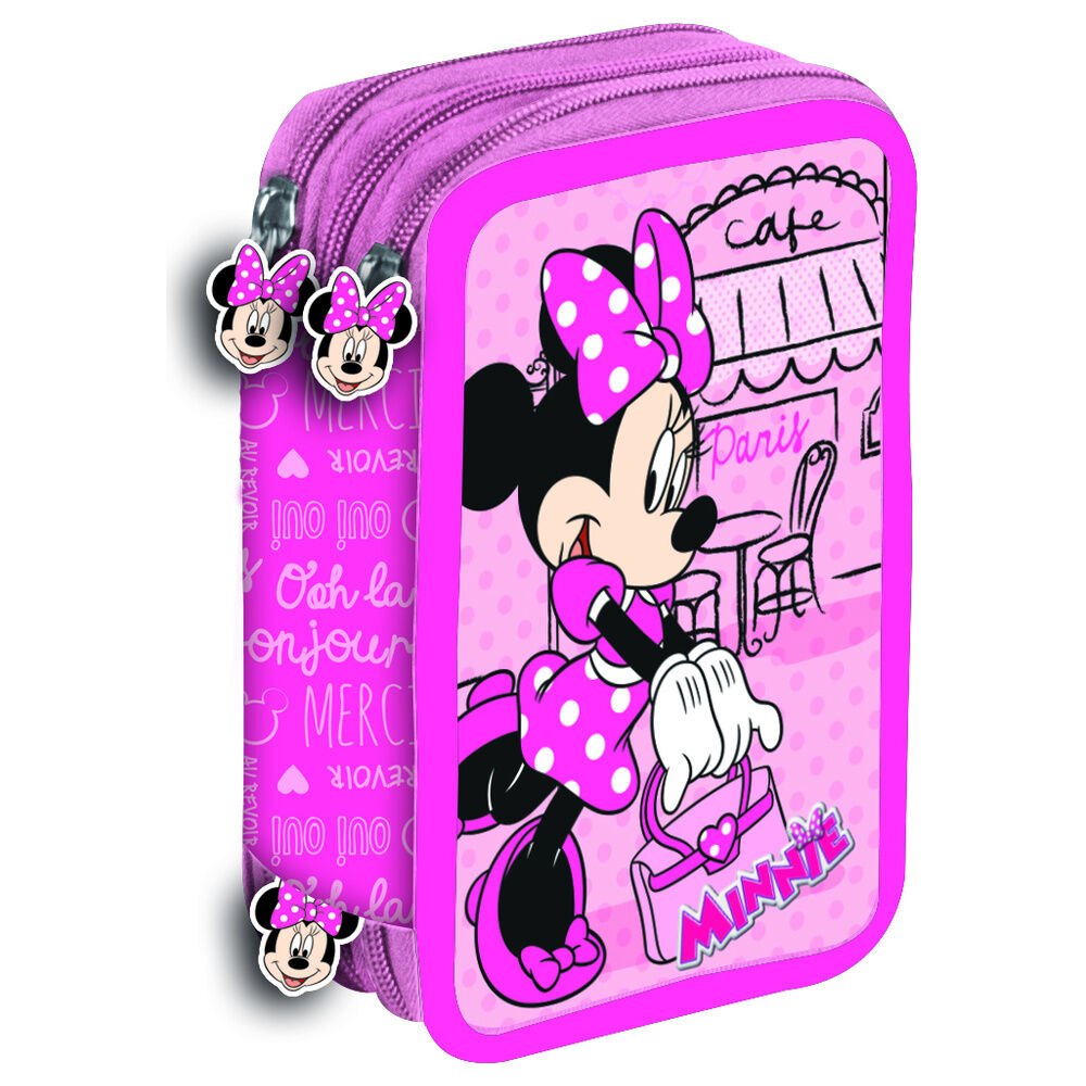 Disney Minnie Paris triple pencil case