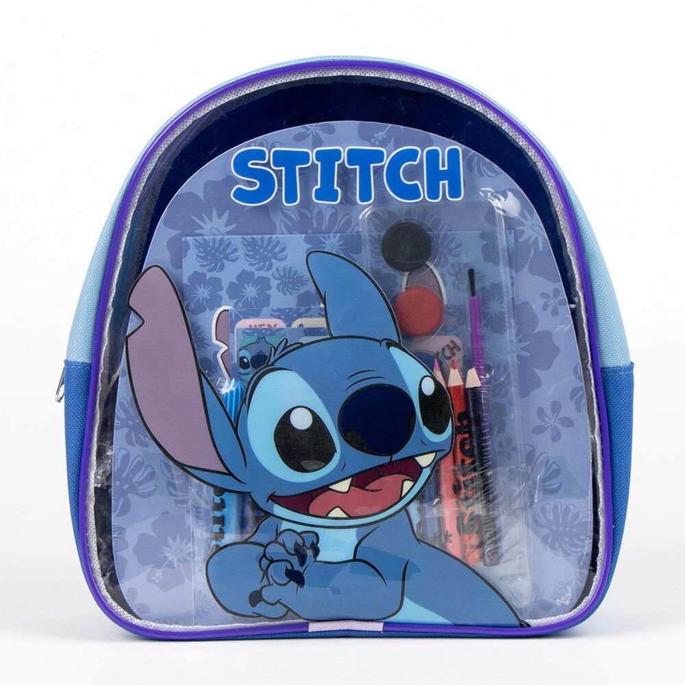 Disney Stitch backpack stationery set