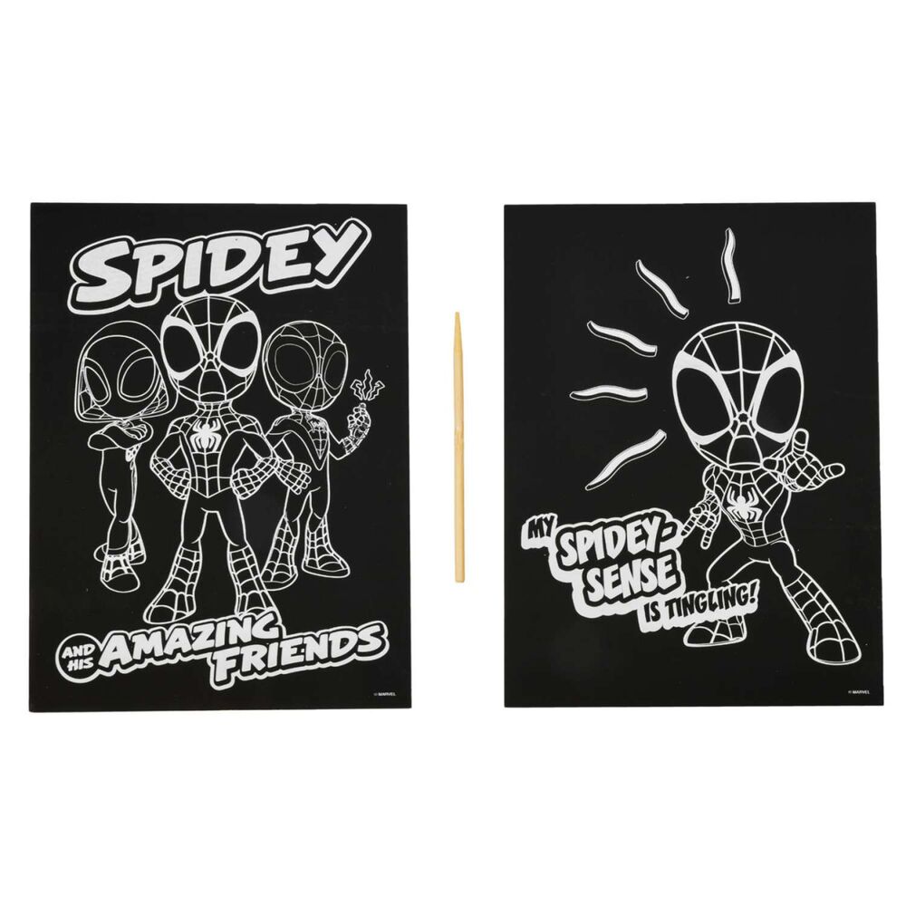 Marvel Spiderman scratching set