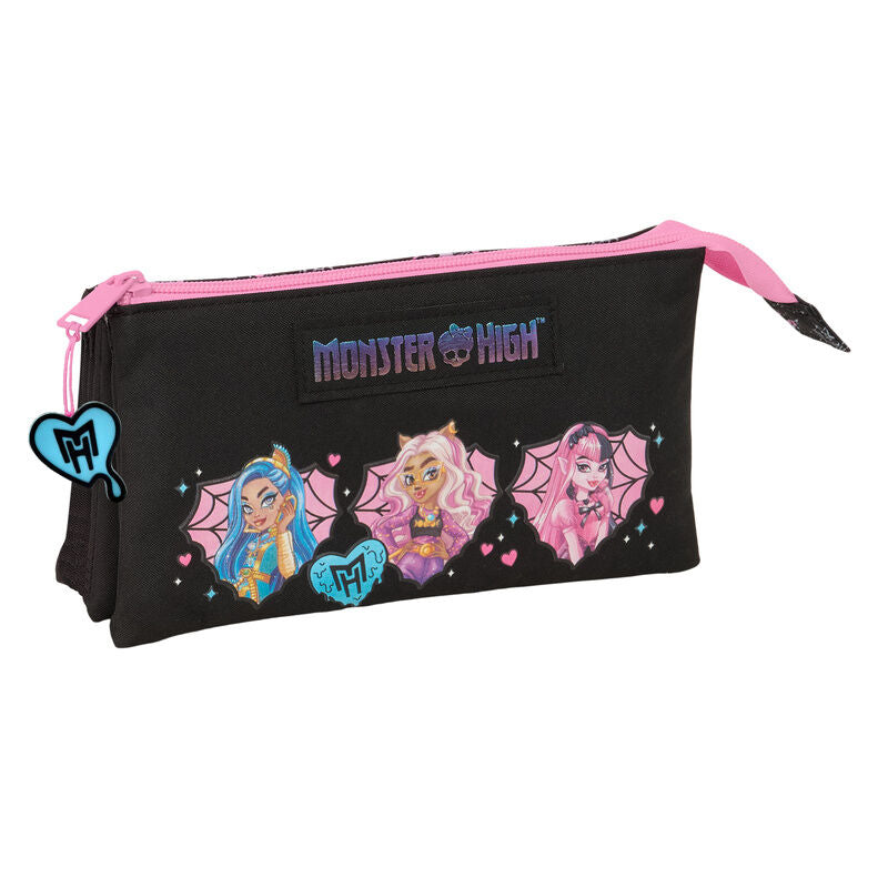 Monster High triple pencil case
