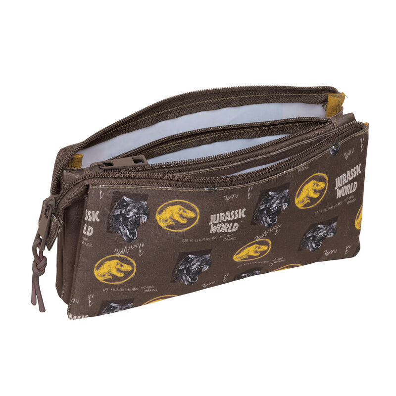 Trousse à crayons triple Jurassic World