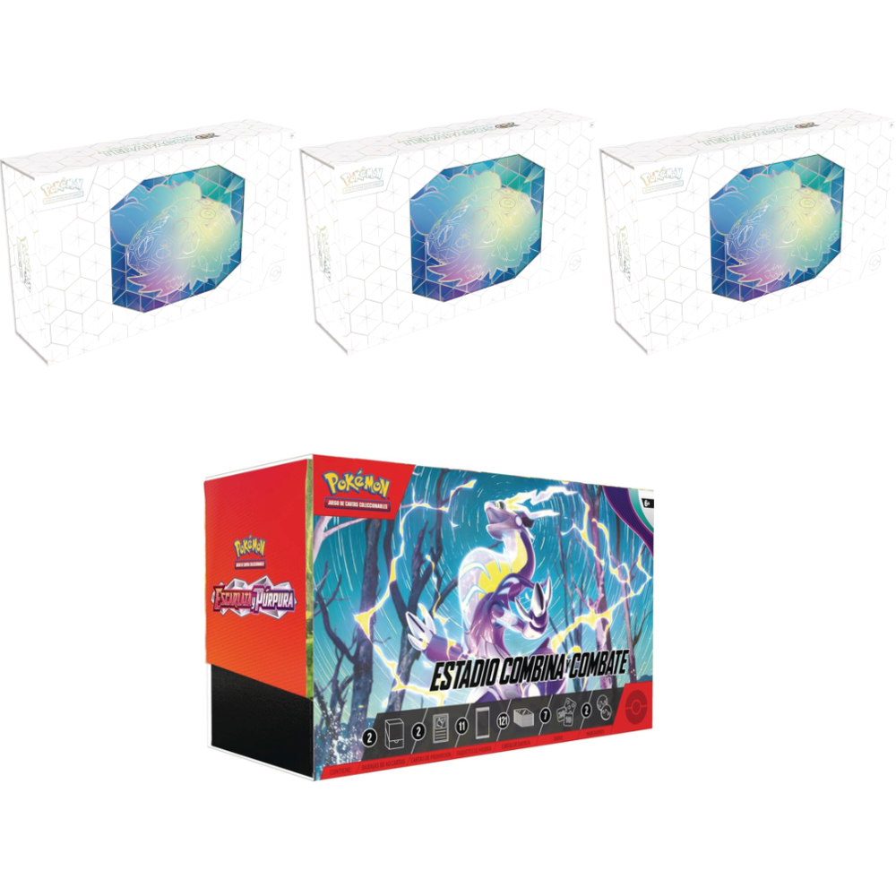 Free 1 Spanish Build & Battle Stadium with every 3 Spanish Terapagos ex