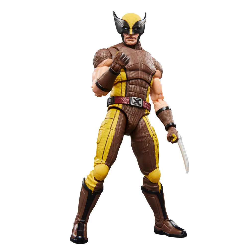 Figurine Wolverine en costume marron, 15 cm, de la série Marvel Legends Deadpool & Wolverine