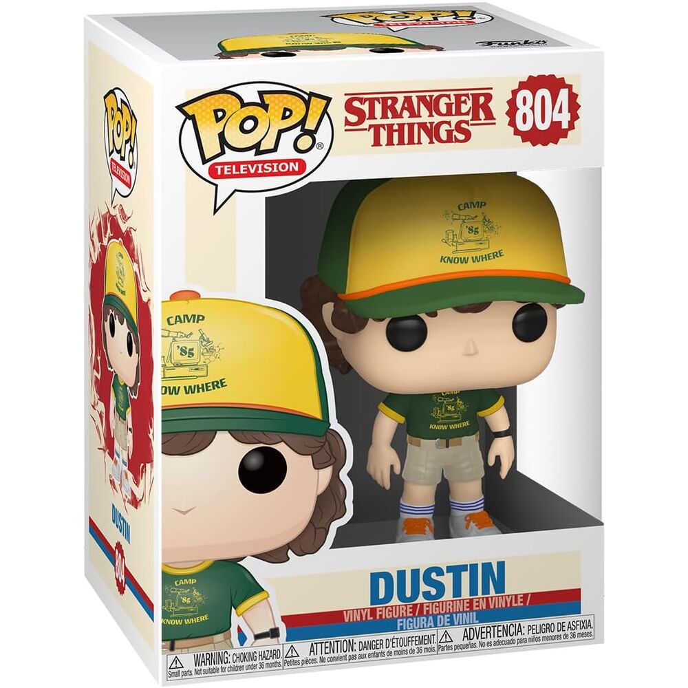 Figurine POP de Dustin de Stranger Things 3 au camp