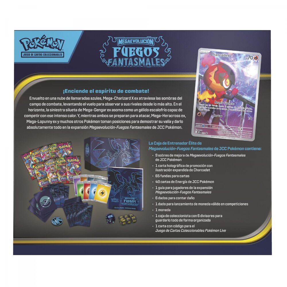 American Pokemon Phantasmal Flames Elite Trainer case trading card game Latin Nerdscape