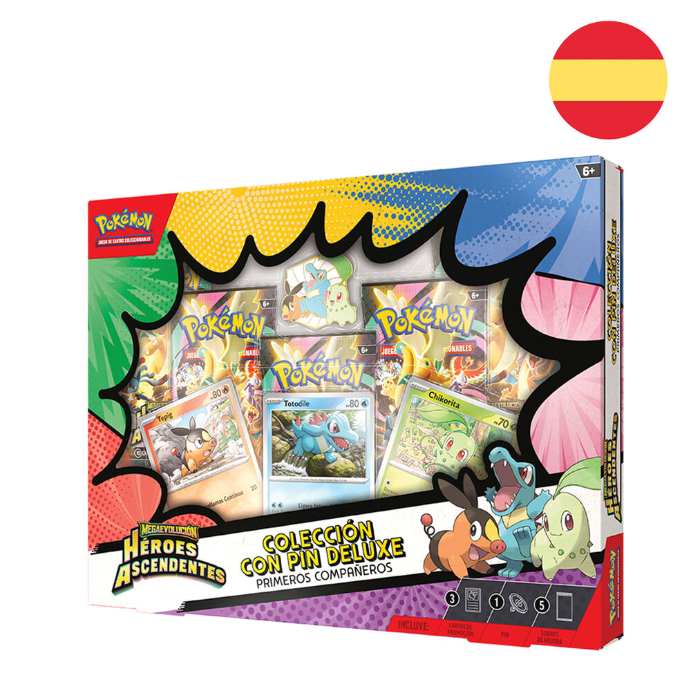 Spanish Pokemon Ascenden Heroes Pin Deluxe Blister game cards