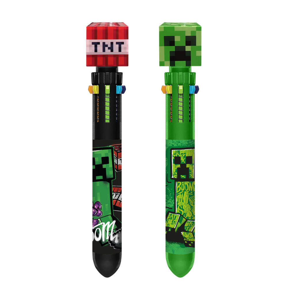 Minecraft 3D Topper Pen 10 Colori - Nerdscape