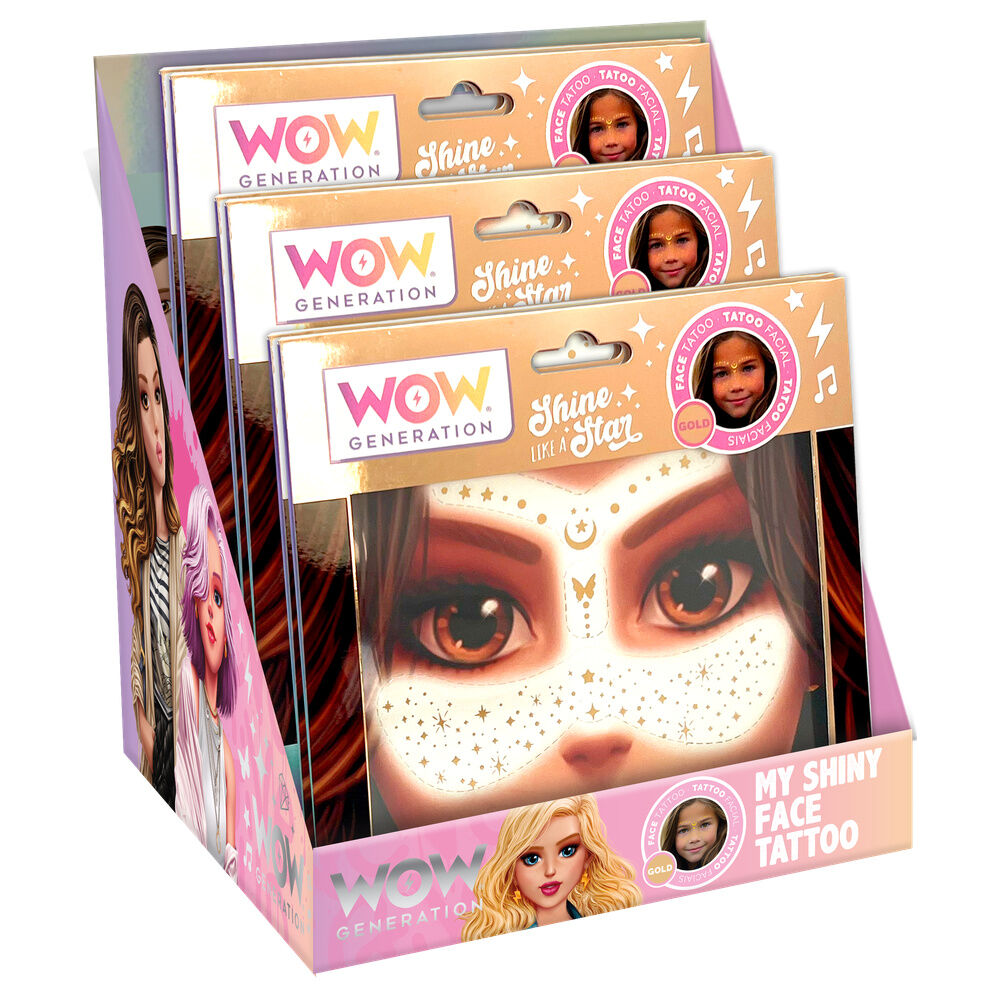 Wow Generation Golden freckles facial tattoo Nerdscape