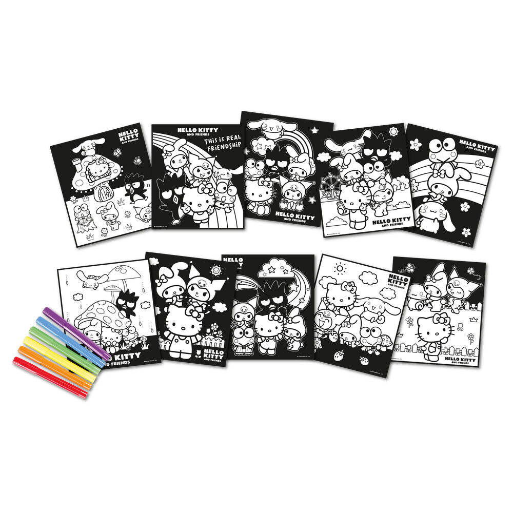 Hello Kitty and Friends Notebook + markers