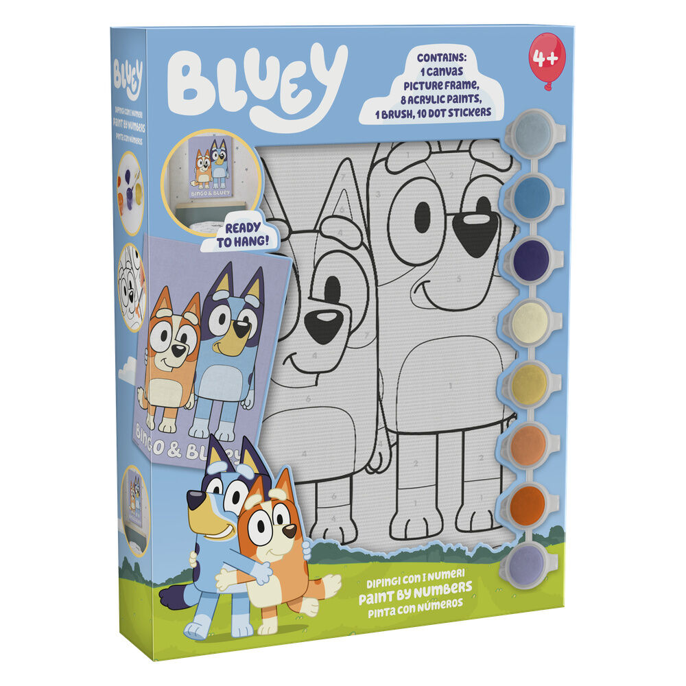Bluey paint by numbers