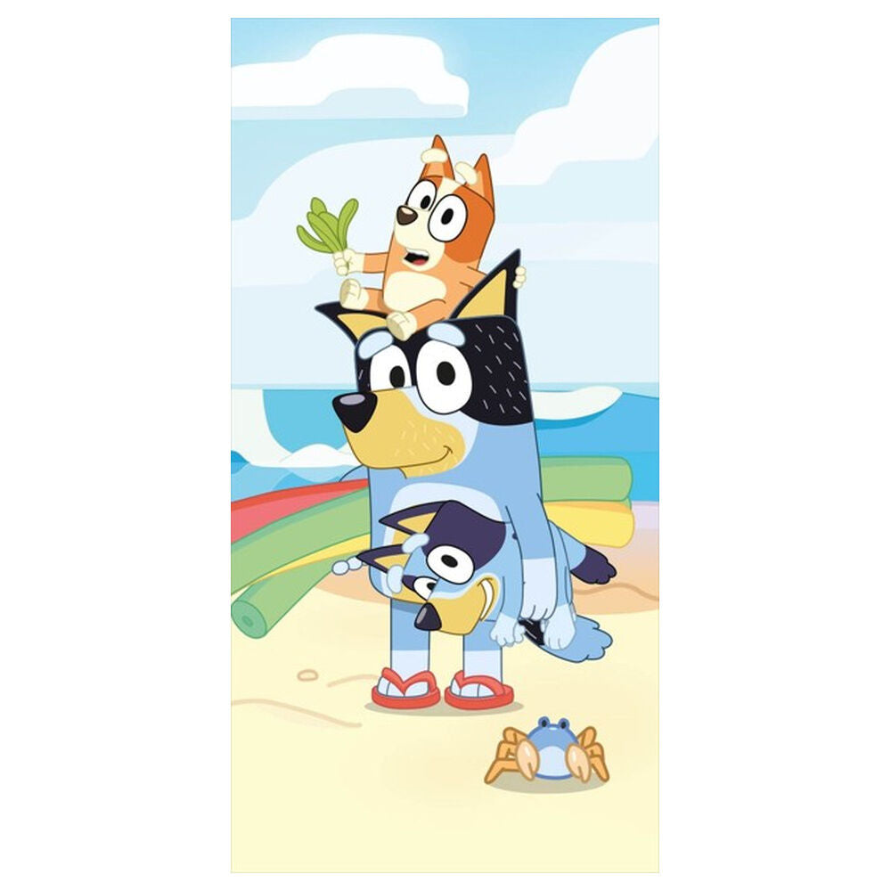 Bluey microfibre beach towel