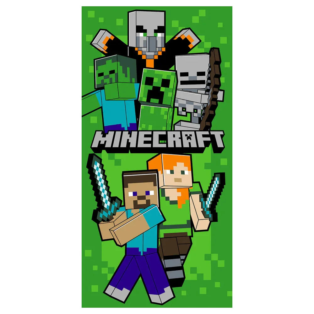 Minecraft microfibre beach towel Nerdscape