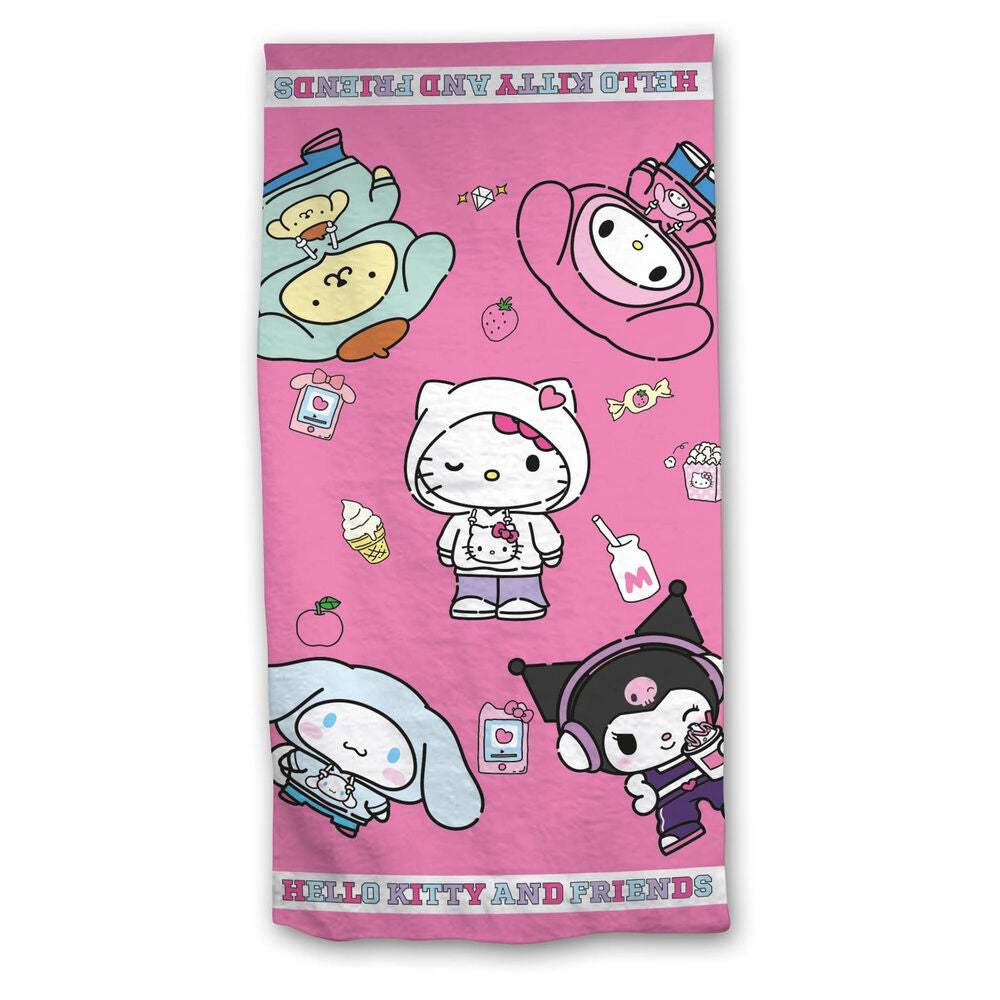 Hello Kitty & Friends microfibre beach towel