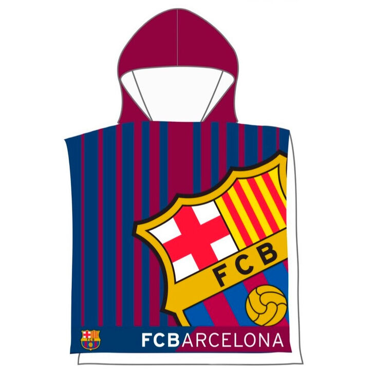 FC Barcelona microfibre poncho towel